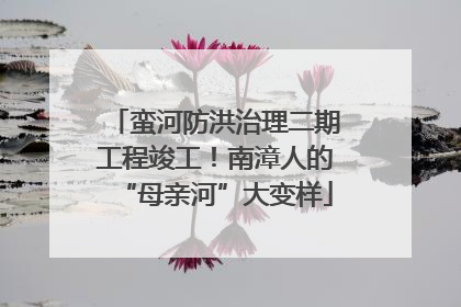 蛮河防洪治理二期工程竣工！南漳人的“母亲河”大变样